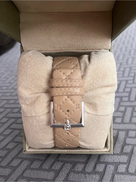 Judith Ripka NEW Watch - Taupe/Beige Quilted Leather Strap main image 8